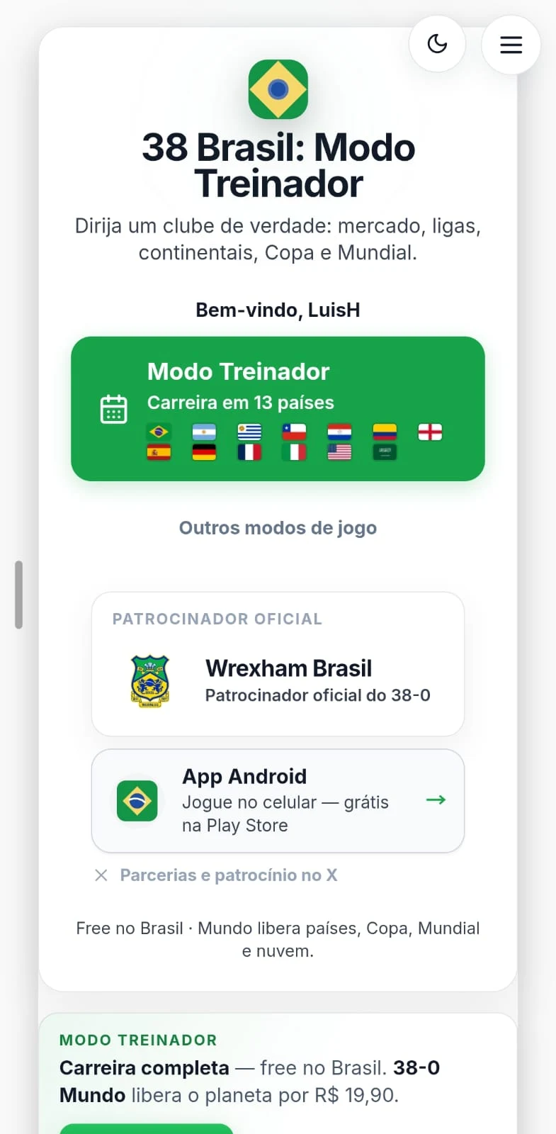 38Brasileirão - Modo Treinador screenshot